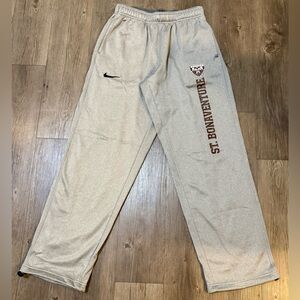 St. Bonaventure Bonnies Nike Sweatpants with Elastic Band, Men’s Medium